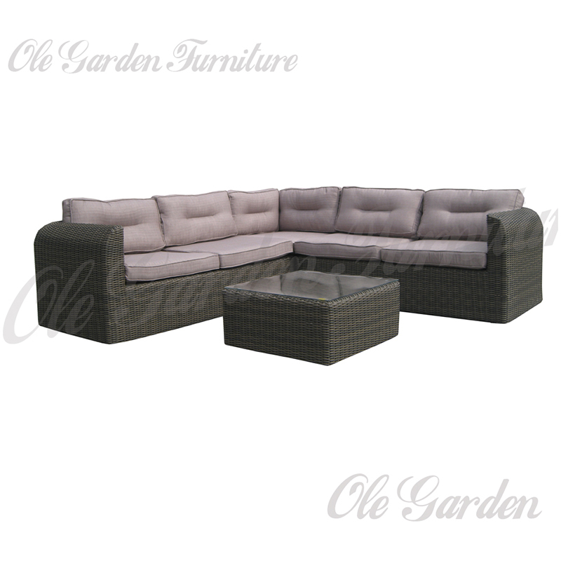 YL-316 3-piece iron outdoor sofa set