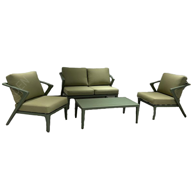 ALSET 4004 all green aluminum sofa set