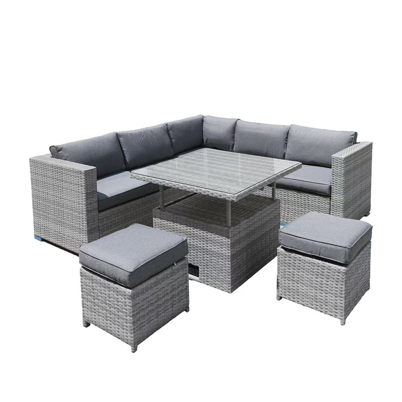 YL-181 5-piece iron sofa set