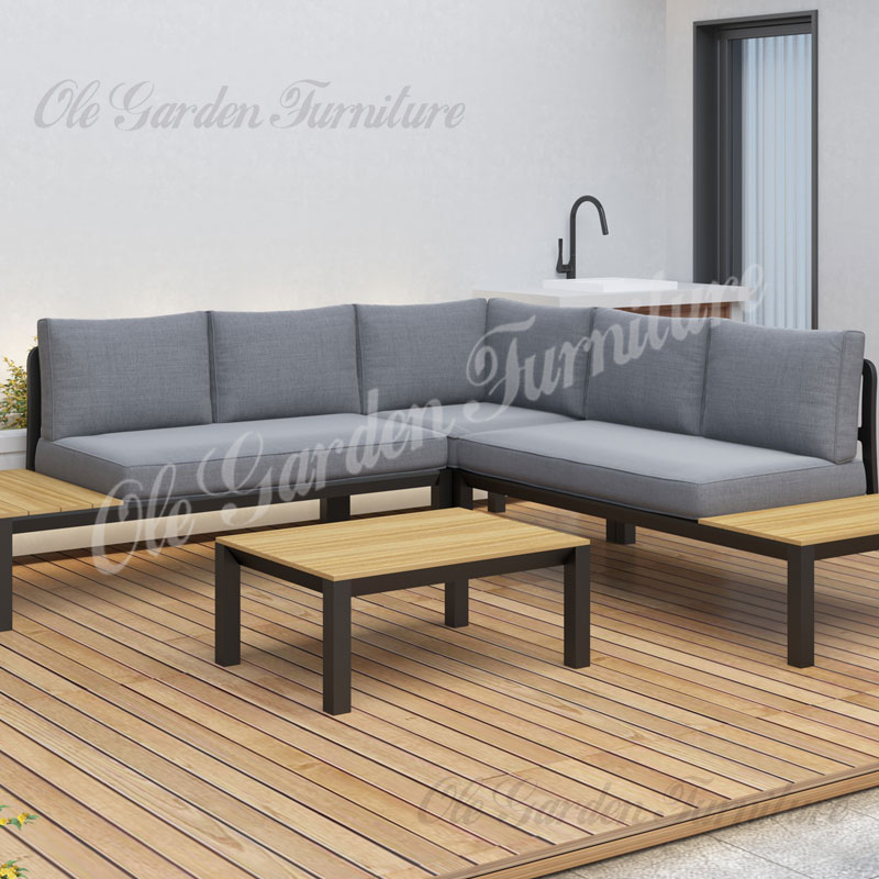 ALSET 4144 VIVIENNE aluminium 4-piece outdoor sectional sofa